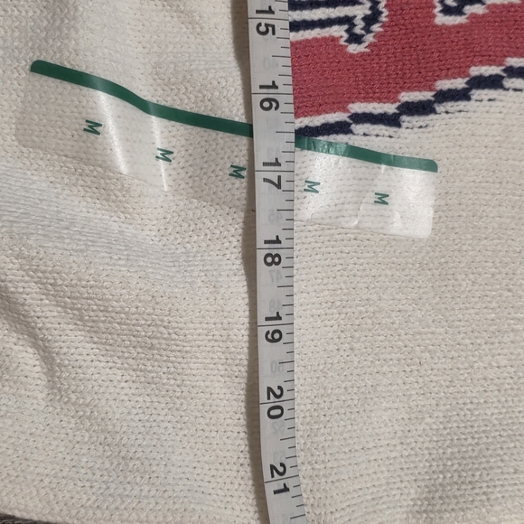 Grayson Threads USA Knit Sweater Womens NWT Patriotic White Red Blue Pullover - Picture 8 of 11